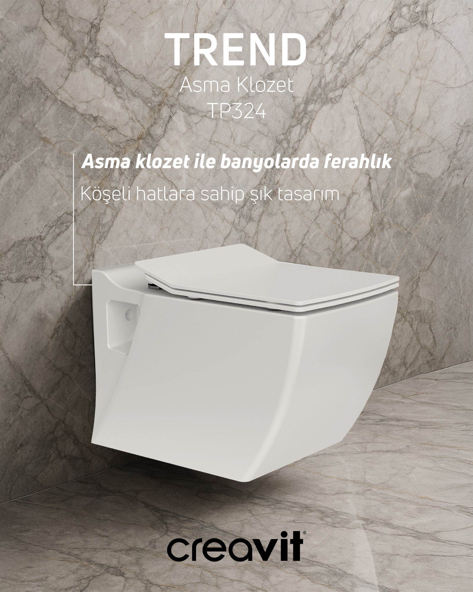 Trend Asma Klozet ve Kapak Set