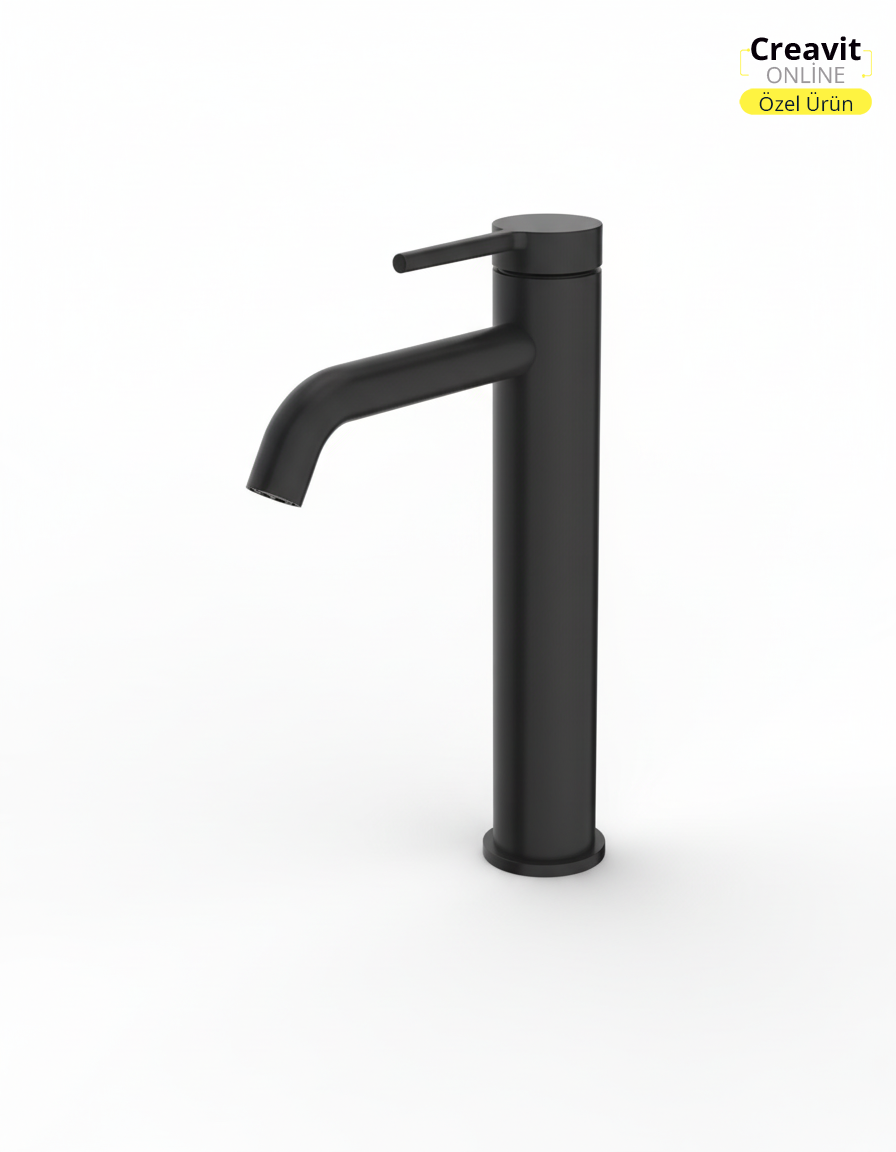 Vasa Uzun Lavabo Armatürü Mat Siyah