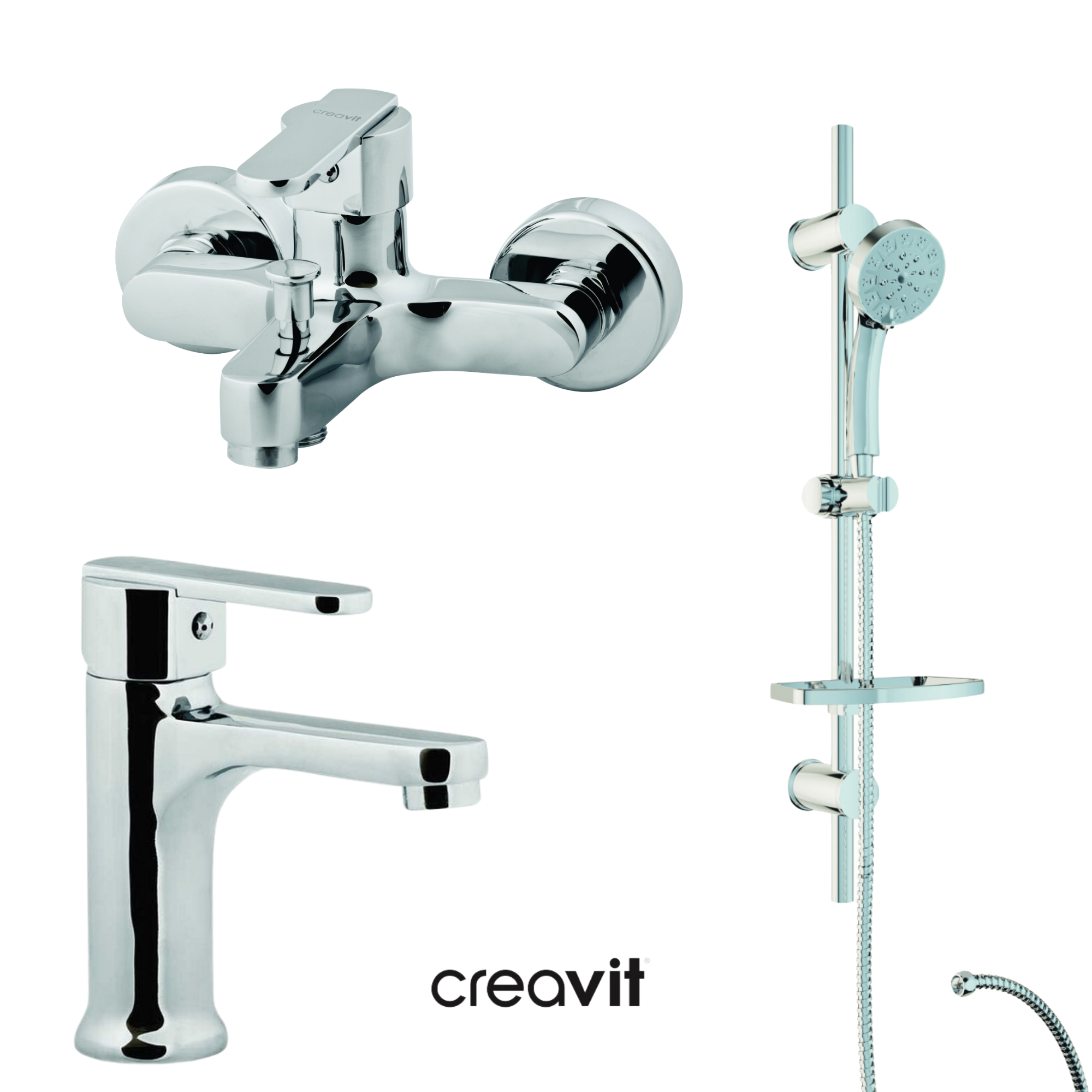 Vega Lavabo Banyo Armatürü ve Duş Seti